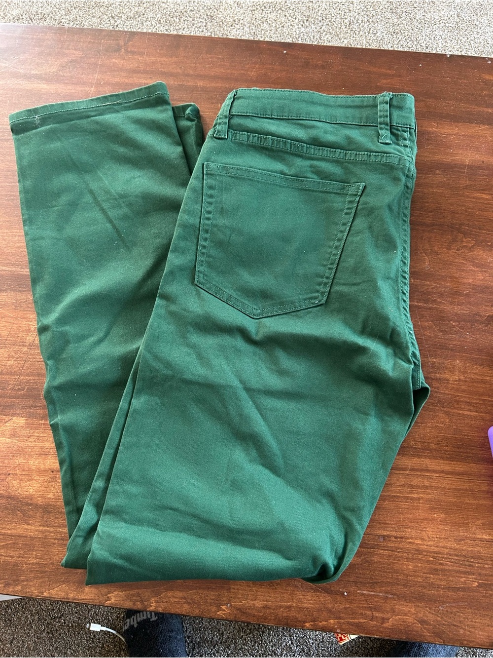Crown & Ivy Forest Green Slim Pants